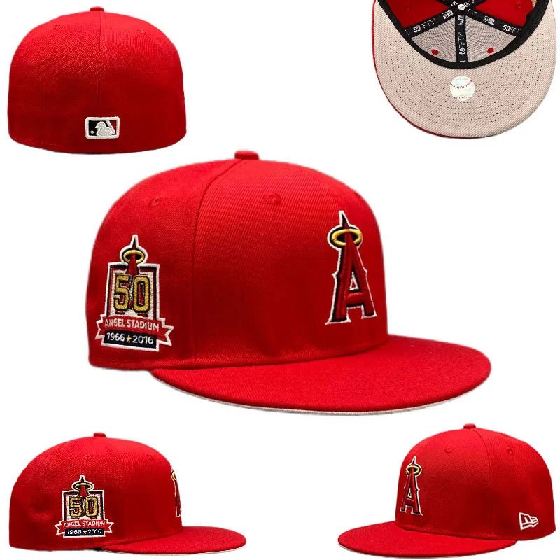 Los Angeles Angels "50th Angel Stadium" Red 59FIFTY Fitted Cap