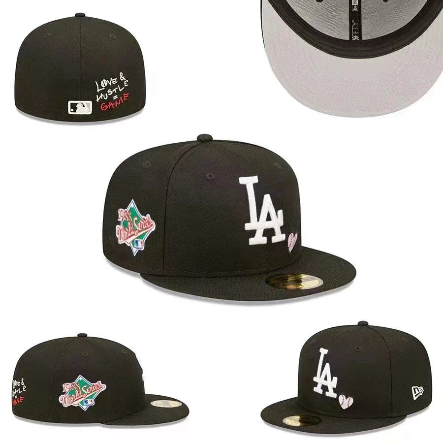 Los Angeles Dodgers "1988 World Series" Black "Love & Hustle" 59FIFTY Fitted Cap