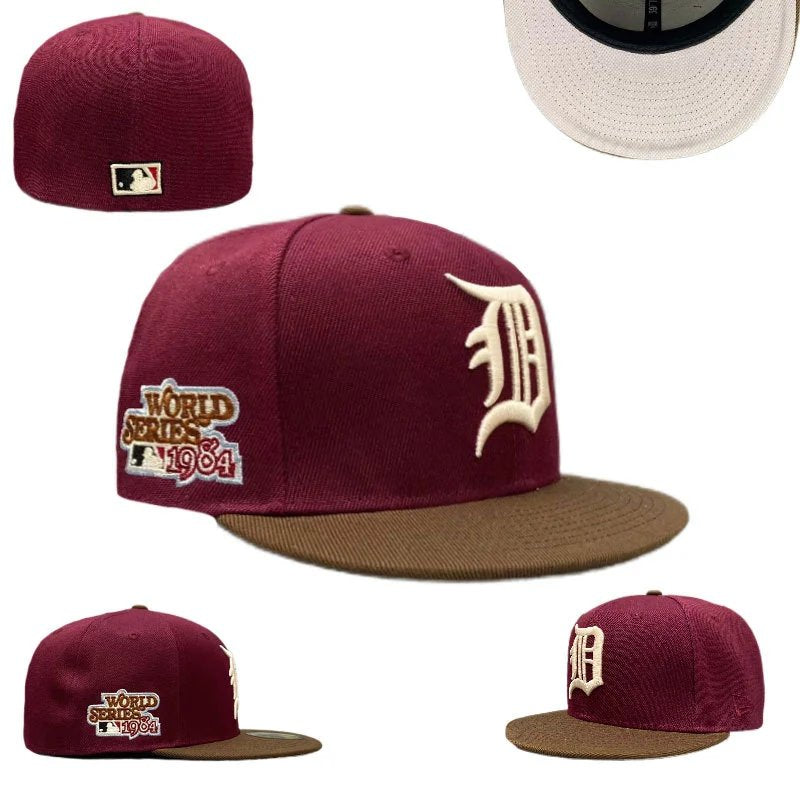 Detroit Tigers Burgundy 1984 World Series 59FIFTY Fitted Cap